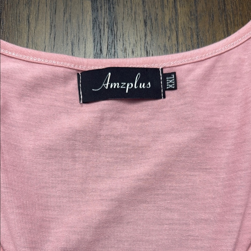 Pink Ruffle Sleeve Top - Picture 2 of 4